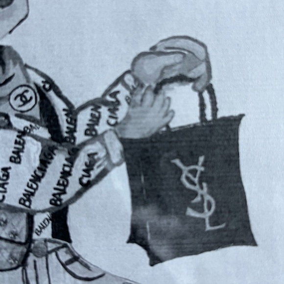 Charming Black and White Cowboy Art Print -Luxury Cowgirl 🎀🎀🤎 - Picture 3 of 6